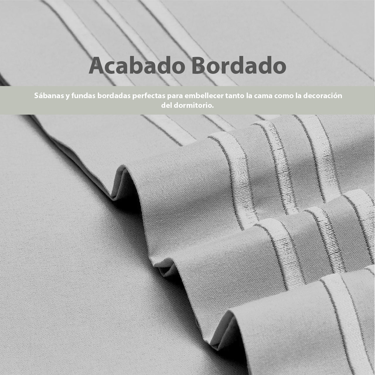 Set de sábanas con bordado