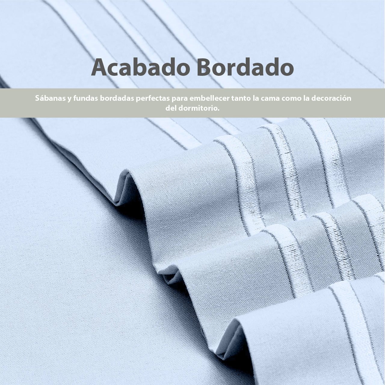 Set de sábanas con bordado